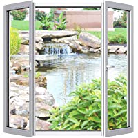 Los mejores  - Cinkee Pack de 2 Mosquiteras de Ventanas Ajustable para Bloquear Mosquitos- Cortina de Malla Antiinsectos para Sala de…